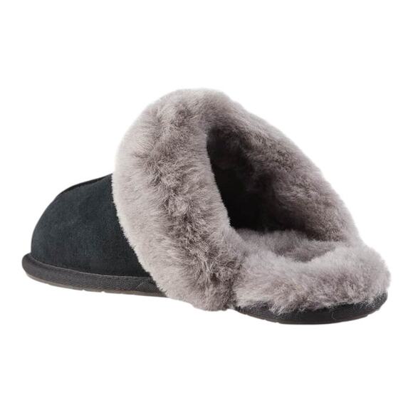 UGG Women’s Black/Grey Scuffette II Suede Slippers/ House Shoes | NEW/NIB!! - Picture 5 of 15